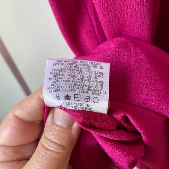 NWOT Dress the Population Iris Midi Dress in Bright Fuschia Size XS - Picture 7 of 8